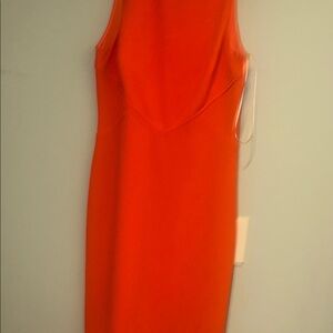 Trina Turk Vibrant Orange Midi Dress